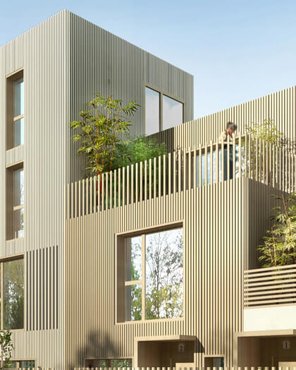 maison bois terrasse - architecte courbevoie - Maud Caubet Architectes